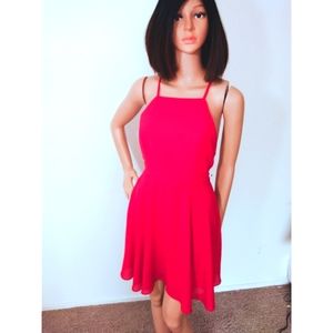 Lulu's Backless red dress